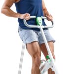 Sunny Health & Fitness Smart Row-N-Ride Glute & Leg Trainer, Foldable Squat Assist Rower with Exclusive SunnyFit App Connection