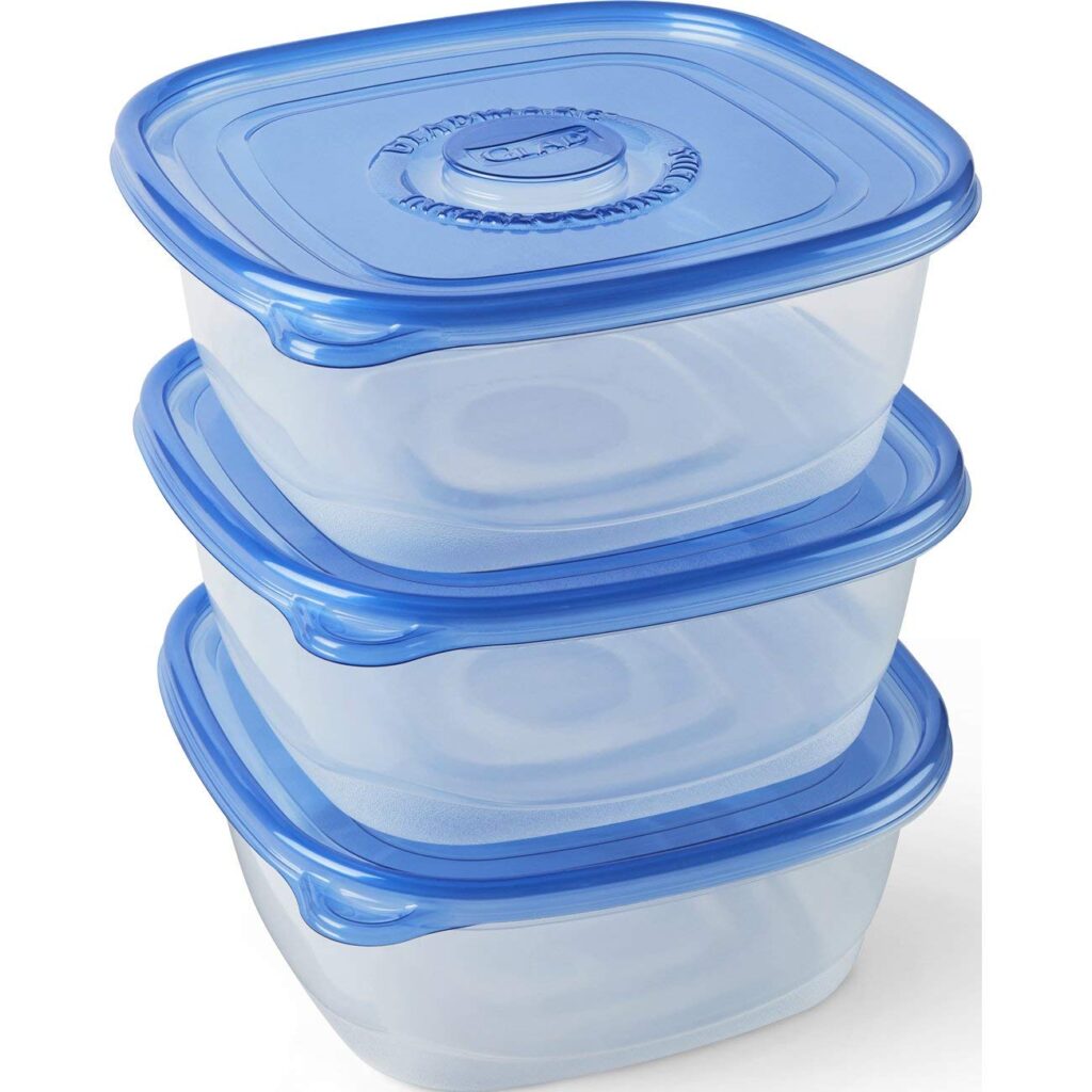 Glad Food Storage Containers – Family Sized Container – 104 Ounces – 3 Containers