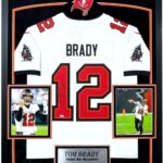 Tom Brady Signed Tampa Bay Buccaneers Framed Jersey Fanatics Autograph 12 – Autographed NFL Jerseys
