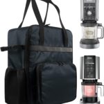 Ice Cream Maker Carrying Bag Sorbet Maker Travel Case Heavy duty 1680D Oxford Storage Bag for Ninja CREAMi Deluxe Ice Cream NC501/NC301/NC300/NC299AMZ