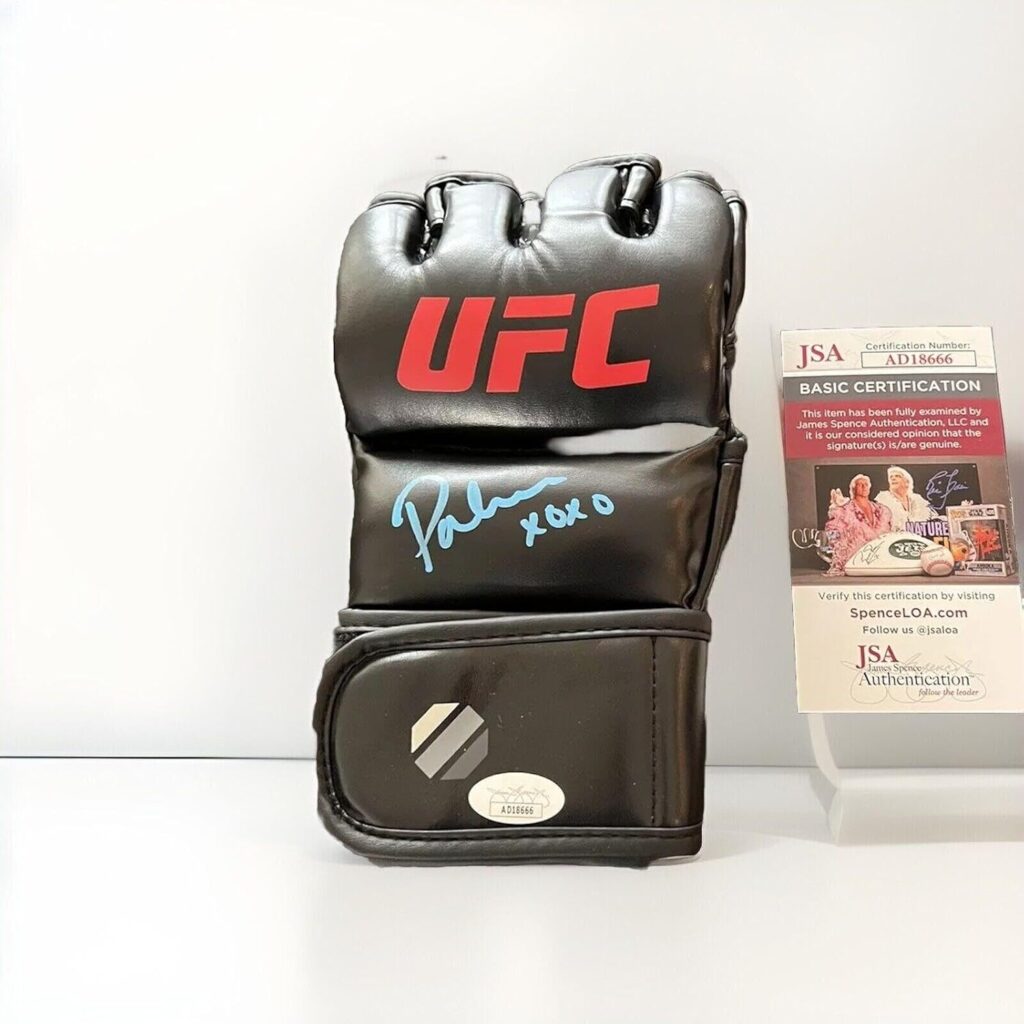 UFC Ring Girl Brittney Palmer Signed Glove Autographed UFC Model JSA COA – Autographed UFC Gloves