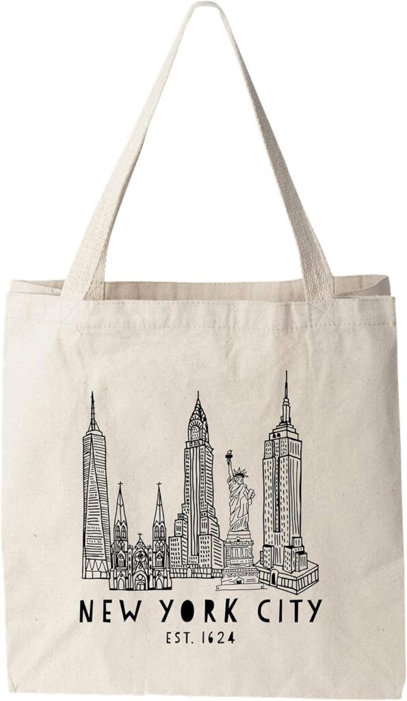 Moonlight Makers 100% Cotton Canvas, Natural Tote Bag, Full-Color Tote, Funny Design – Location