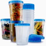 Tafura 10 Pack Leakproof Freezer Containers for Food with Twist Top Lids – 32 Oz BPA Free Reusable Plastic Soup Containers with Screw On Lids – Ideal for Meal Prep, Leftovers & Pantry Organization