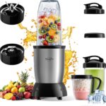 Sangcon 1000w Smoothie Blender for Kitchen, Blender for Smoothies, with 24oz/19oz/10oz Bpa-Free Cups – Upgraded Portable Personal Blenders for Shakes, Frozen fruit, Baby Food, Spice Grinding & More