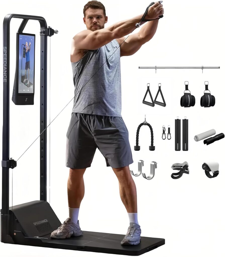 Speediance Home Gym, Smart AI-Powered Multi-Functional Smith Machine for Full Body Strength Training, All-in-one Gym Equipment, Digital Weight System, Workout Station, Squat Rack, Gym Monster 2