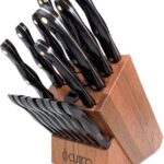 Cutco 19 Pc Kitchen Knife Set Cherry Wood Stand