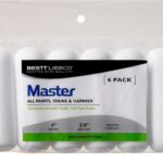 Bestt Liebco 559424600 Master White Foam Mini Roller, 6 Pack, 4 inch x 3/8 inch