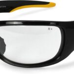 Dewalt Dominator Safety Glasses Dpg94 Unisex Adult Non Slip Polarized Mirrored Rubber Full Rim