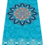 EXERCISE Large Yoga Towel74 L x 27.5″ W Rubber Grip Dots Bottom Non Slip Yoga Mat Towel for Hot Yoga Pilates and Workout