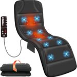 CILI Massage Mat Full Body,Massager Chair Pad,10 Vibration Motors & 5 Massage Modes,Back Massager for Bed,Massage Mattress Pad for Back,Heating Pad with Auto Shut Off, Gifts for Men,Women,Black