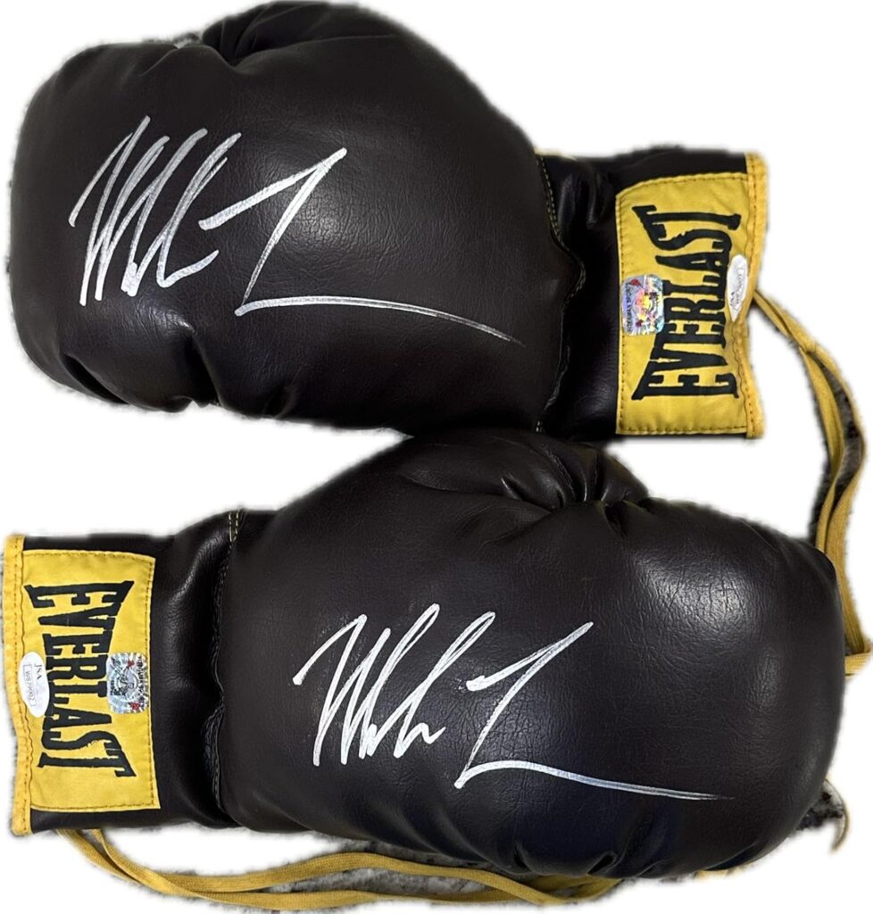 Mike Tyson Signed Vintage Pair of Boxing Glove JSA & Tyson Authenticated – Autographed Boxing Gloves