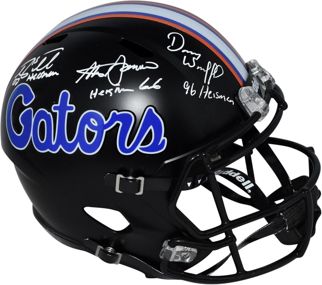 Tim Tebow Steve Spurrier Danny Wuerffel Signed Florida Gators F/s Helmet – Autographed College Helmets