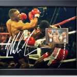 sufenvera Signed Mike Tyson Boxing Fan Photo Gifts 10×8 Inch,Mike Tyson Memorabilia Film Picture Framed Poster Decor