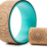 Yoga Wheel for Stretching & Flexibility to Help Back Aches & Tension, Deep Tissue Muscle Massage. Back Roller Wheel with Extra Cushion, Wider & Thickest Foam, Stretches and Strengthens Core Muscles