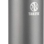 Takeya Originals 40 oz Vacuum Insulated Stainless Steel Water Bottle with Spout Lid, Graphite