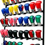 Boxing Glove Storage Showshelves Rack Wall Mount Dryer Holds 20 Pairs, Boxing Glove Storage Garage, Hang Up Boxing Gloves to Dry Out