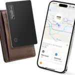 Wallet Tracker Card Air-Tag (iOS Only) – Work with Apple Find My, Bluetooth Tracker Smart Tracking Card Wallet Finder, 0.07in Slim, IP68 Waterproof, Item Locator for Luggage Tags, Passports, Purse