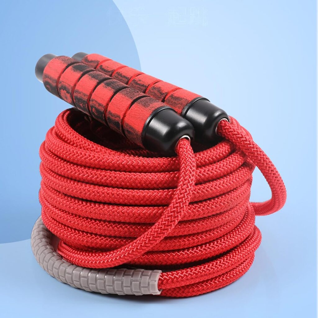 16 FT Long Jump Rope for Kids Adults,Double Dutch Jump Rope,Adjustable Skipping Ropes with High-strength Nylon Braided Rope Core,360°Rotation Not Entangled,Long Enough for 2-4 Jumpers.