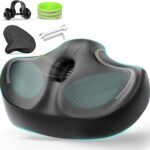 Oversizd Bike Seat, Premium Stationary Comfortable Extra Large Bike Seat for Women & Men, Waterproof Adults Wide Bicycle Seat for Peloton, Spin Bike, Exercise Bike, Cruiser Bike