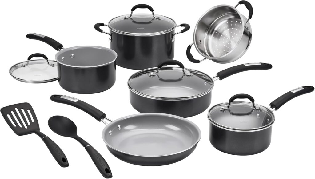 Cuisinart, 12-Piece Classic Ceramic Nonstick Set, 35C-12BK