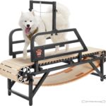 VEVOR Dog Treadmill for Large Dogs with Brake, Slat Mill for Dogs w/ 3 Adjustable Ramps, Doggy Tread Mill Dog Pacer, Slat Mill for Pet to Unleash Joy, Keep Active & Fit, Up to 330 lbs Weight