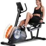 Recumbent Exercise Bike for Adult and Seniors,LUXECYCLES Stationary Bike,400 lbs Capacity,16-level Magnetic Resistance and Comfortable Adjust Seat