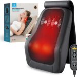 COMFIER Back Massager for Back Pain Deep Tissue 3D Shiatsu Neck Back Massager with Heat & Vibration Massager for Neck Shoulder Back Massage for Chair Heated Massage Cushion, Gifts/Presents for Mom Dad