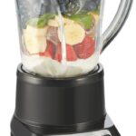 Hamilton Beach Wave Crusher Blender for Smoothies With 40 Oz Glass Jar and 14 Functions, Ice Sabre Blades & 700 Watts for Consistently Smooth Results, Black & Stainless Steel (54220)