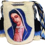 Handmade Wayuu with Beaded Decoration Tote Bag, Woven Mochila, Colombian Tribal Bag, Beach Bag