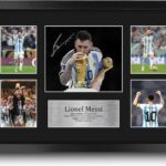HWC Trading Lionel Messi Argentina 16 x 12 inch (A3) Printed Gifts Signed Autograph Picture for Football Fans and Supporters – 16″ x 12″ Framed