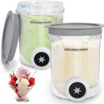 NC700 Creami Pints for Ninja Swirl Machine NC700 Series, Ninja Swirl Containers with Creami Extra Pints Accessories, Ninja Creami Deluxe Containers Replacement for NC700, NC701, NC701Q and CN701CO.