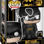 Michael Keaton Batman 1989#275 Facsimile Signed Reprint Laser Autographed Funko POP! Movies Figurine with Protector Case