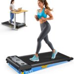 Walking Pad with Incline, 2.5HP Under Desk Treadmill, 3 in 1 Portable Treadmill with Remote Control, LED Display, Hidden Safety Switch, Mini Walking Jogging Machine for Home Office