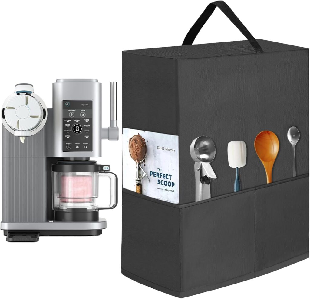 Ice Cream Machine Dust Cover,Ice Cream Machine Cover Swirl Creami Machine Accessories for Ninja Swirl NC701 Cream Machine.