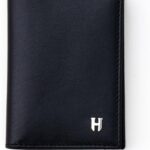 Minimalist Slim Wallet for Men, Business Credit Card Holder, RFID Blocking Front Pocket Design, Handcrafted Full Grain Cowhide Leather, Gift Box & Pouch, Black