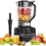 Enfmay Smoothie Blender Maker, 1450W High Performance with 4 Preset Programs, 8 Speeds Control 33000RPM High-Speed, Countdown Display, 2L Tritan BPA Free Container, Ice Crush Blender for Smoothie/Ice/Dessert/Nut