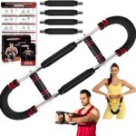 Twister Arm Trainer, Adjustable Twister Arm Chest Exerciser with 2/4 Spring & Training Poster for Men & Women, Detachable Power Twister Home Fitness Equipment for Enhancing Upper Body Muscle