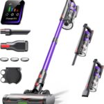 Cordless Vacuum Cleaner, 600W 50Kpa Stick Vacuum Cleaner with 65mins Rechargeable Battery, Anti-Tangle Brush, Build-in Aromatherapy, Handheld Vacuum Cleaners for Home/Pet Hair/Carpets/Floors