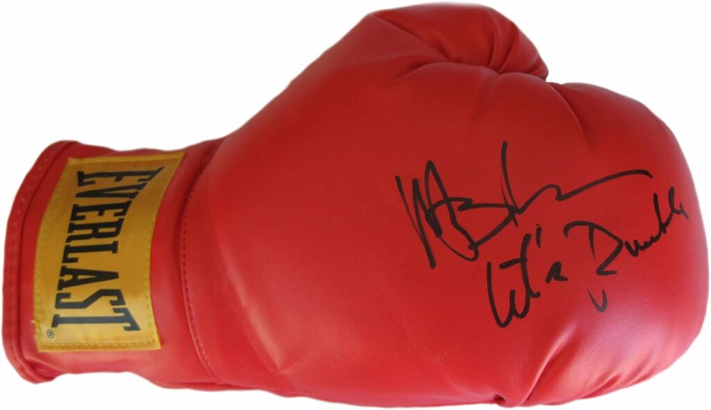 Michael Buffer Ring Announcer signed autographed Boxing Glove exact proof Beckett COA..