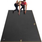 GXMMAT Extra Large Exercise Mat 16’x6’/12’x6’/10’x6’/8’x6′(7mm), Extra Wide Workout Mats for Home Gym Flooring, Non-Slip Thick Durable Cardio Mat for MMA,Plyo,Jump Rope,Weights,Fitness,Shoe-Friendly