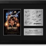 HWC Trading Harry Potter Cast Daniel Radcliffe, Emma Watson Framed Gifts Printed Signed Autograph Picture for Movie Memorabilia Fans – US Letter Size