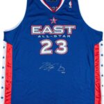 Beautiful Lebron James Signed 2005 First All Star Game Jersey Upper Deck UDA COA – Autographed NBA Jerseys