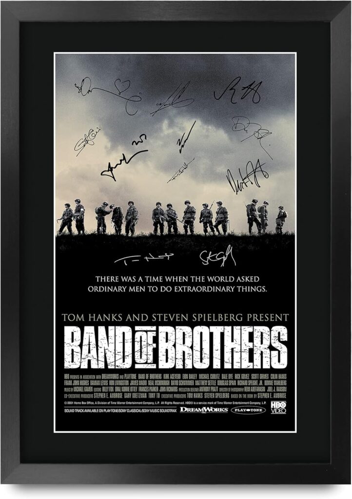 HWC Trading Band of Brothers Gifts Printed Signed Autograph Picture for TV Memorabilia Fans – 16″ x 12″ Framed