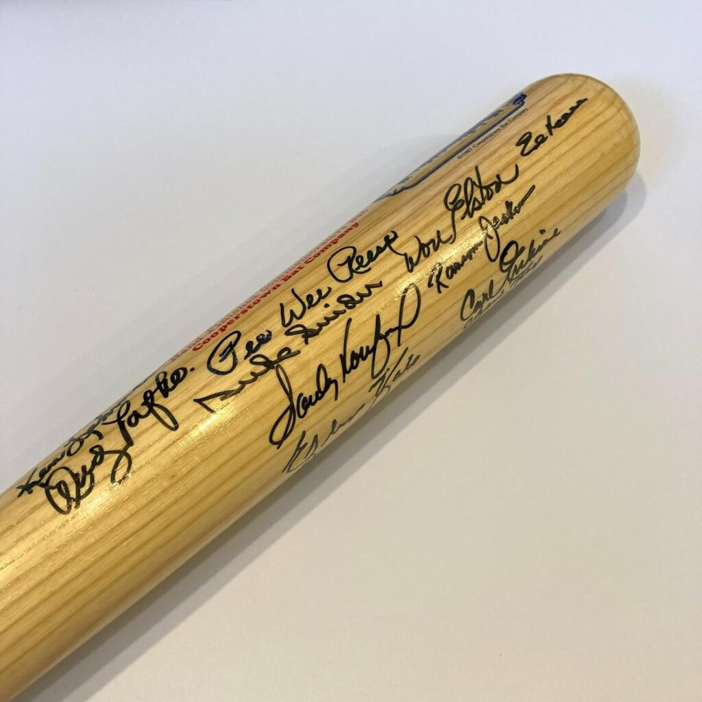 Sandy Koufax Don Drysdale Brooklyn Dodgers Legends Multi Signed Bat With JSA COA – Autographed MLB Bats