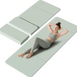Foldable Yoga Mat – 10mm Extra Thick, 75″26″ Non-Slip Exercise Fitness Mat | SGS Eco-Certified, Portable for Yoga/Pilates/Studio/Home Workout