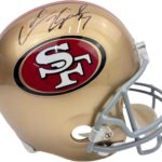 Autographed/Signed Colin Kaepernick San Francisco 49ers Full Size FS F/S Replica Football Helmet Fanatics COA