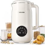 8-in-1 Automatic Nut Milk Maker Machine, 50oz Soy Milk Maker with 12 Blades, Nut Milk Maker Blender for Homemade Plant-Based Milk, Oat, Soy, with Self-Cleaning, Keep Warm, 12-Hour Delay