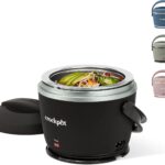 Crock-Pot Electric Lunch Box 20-Ounce Portable Food Warmer Black Licorice Perfect for Travel On-the-Go & Office Use | Stylish Spill-Free & Dishwasher-Safe | Ideal Men & Women’s Gifts