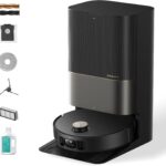 DREAME X50 Ultra Complete Robot Vacuum and Mop with Auto-Empty and Mop Self-Cleaning, 20,000Pa Suction, Obstacle Avoidance and 360° Navigation, Corner to Edge Deep Cleaning, Detangling Brush (Black)