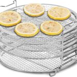Dehydrator Rack Grill Accesories Compatible for Ninja Foodi Pressure Cooker and Air Fryer 6.5 and 8 Quart, Instant Pot Duo Crisp 8 qt, Food Grade Stainless Steel